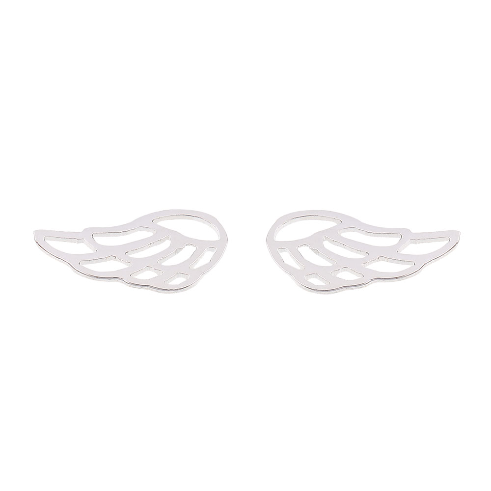 Studs Silver Plated - Angel Wings