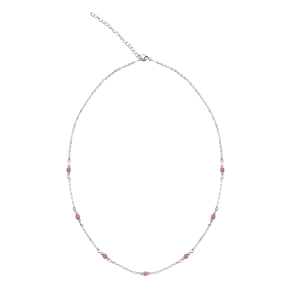 Necklace - "Fines of nature" - sil.pl. - thulite