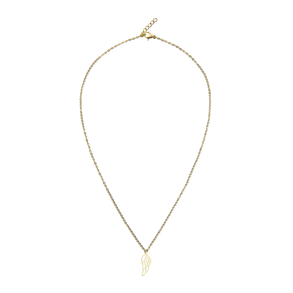 Necklace - Gold Plated - Angel Wing