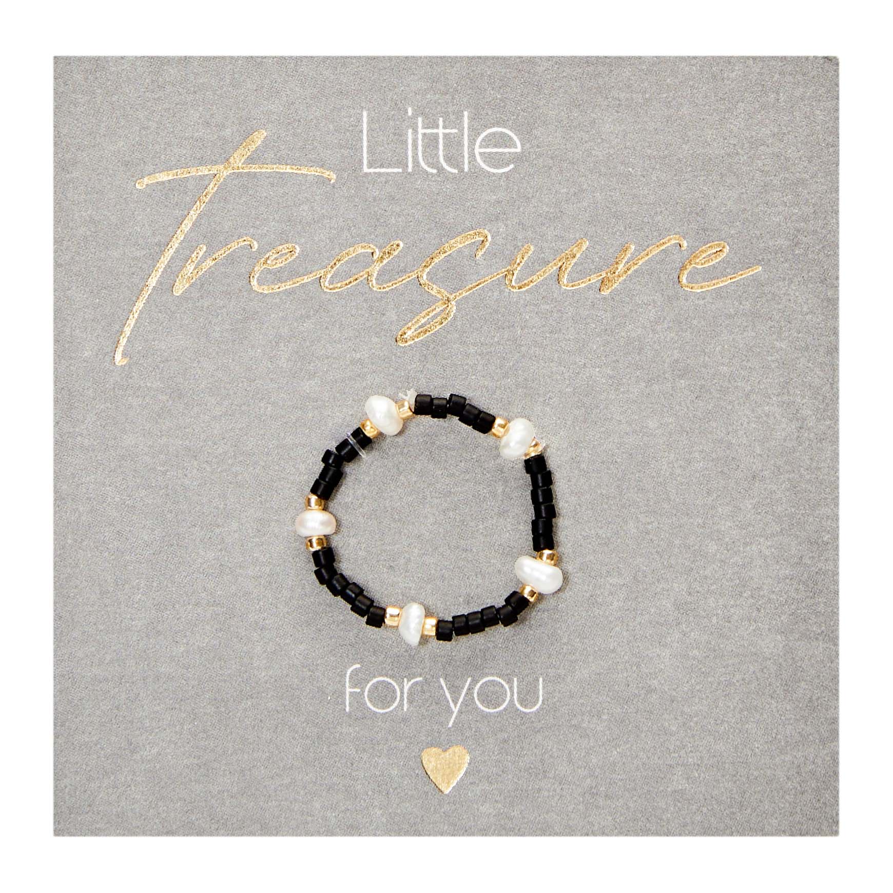 Ring - "Little Treasure" - schwarz