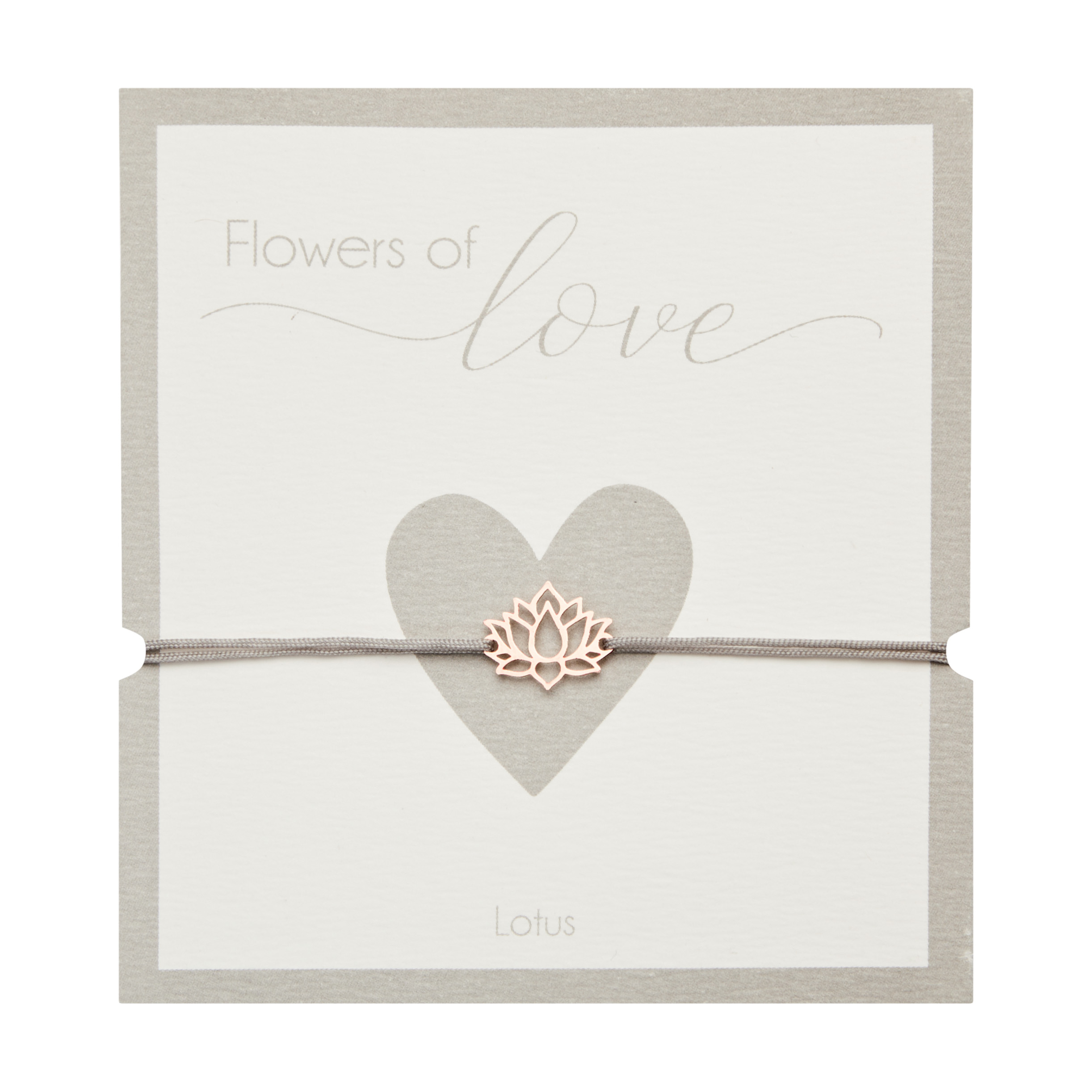 Armband - "Flowers of love" - rosévergoldet - Lotus