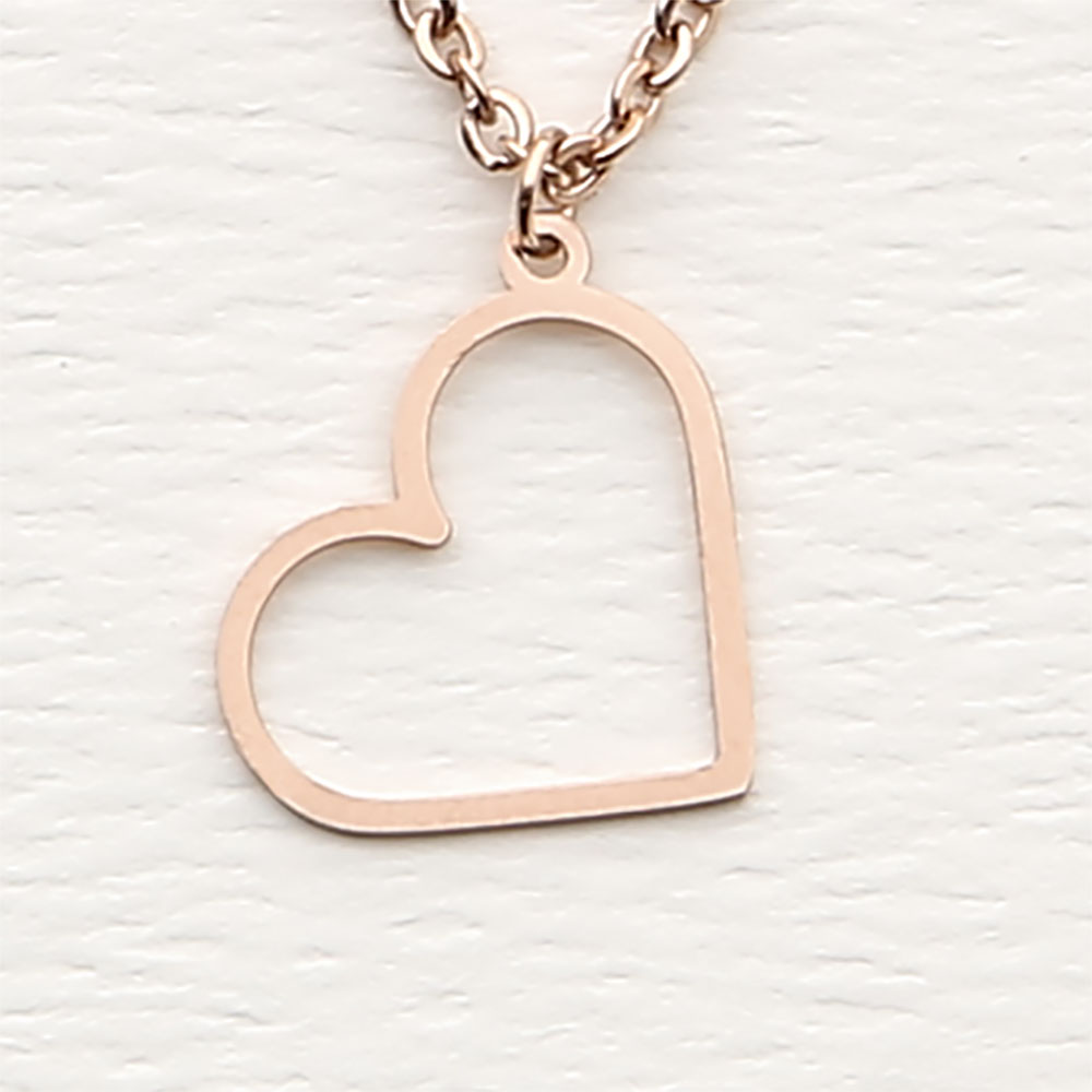 Necklace - Rose Gold Plated - Heart