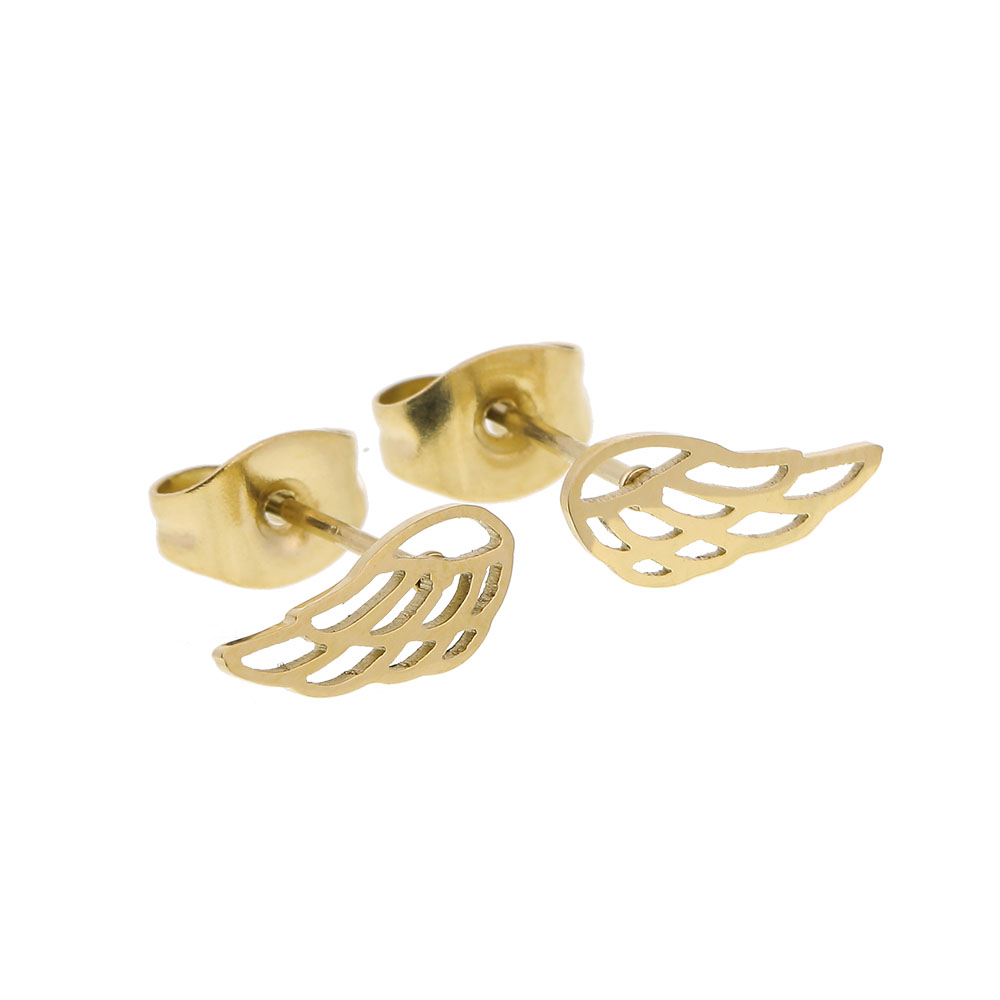Studs Gold Plated - Angel Wings