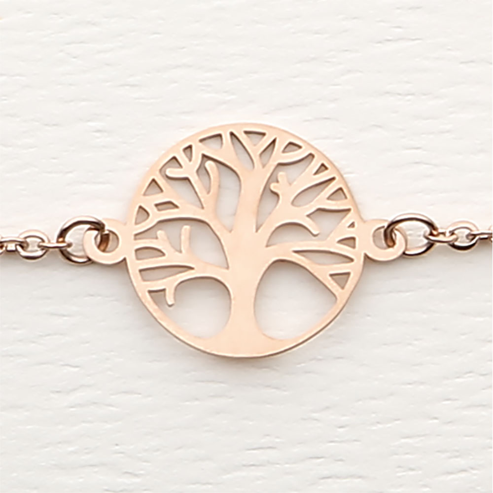 Bracelet - Rose Gold Plated - Tree Of Life