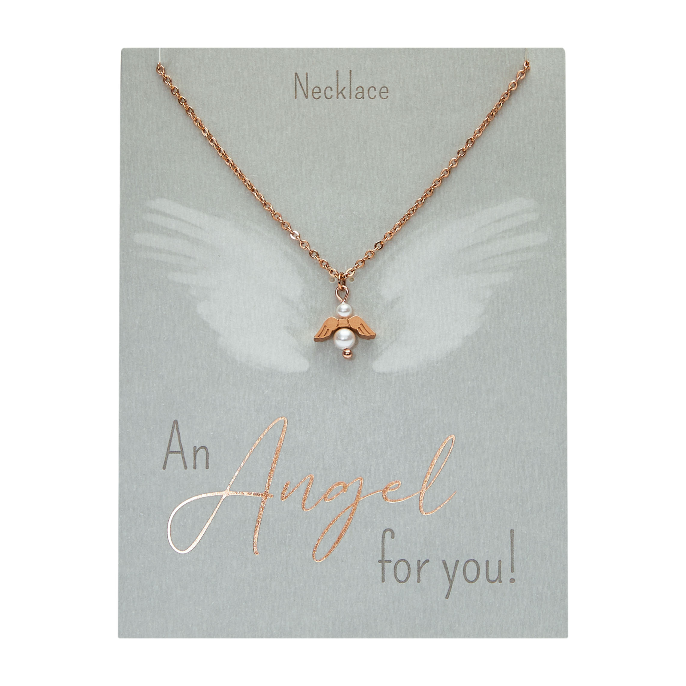 Halskette - "An Angel for you" - rosévergoldet
