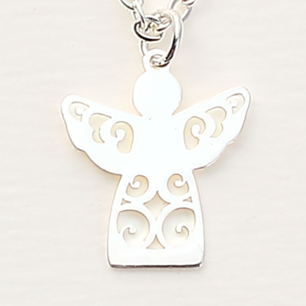 Necklace - Silver Plated - Angel
