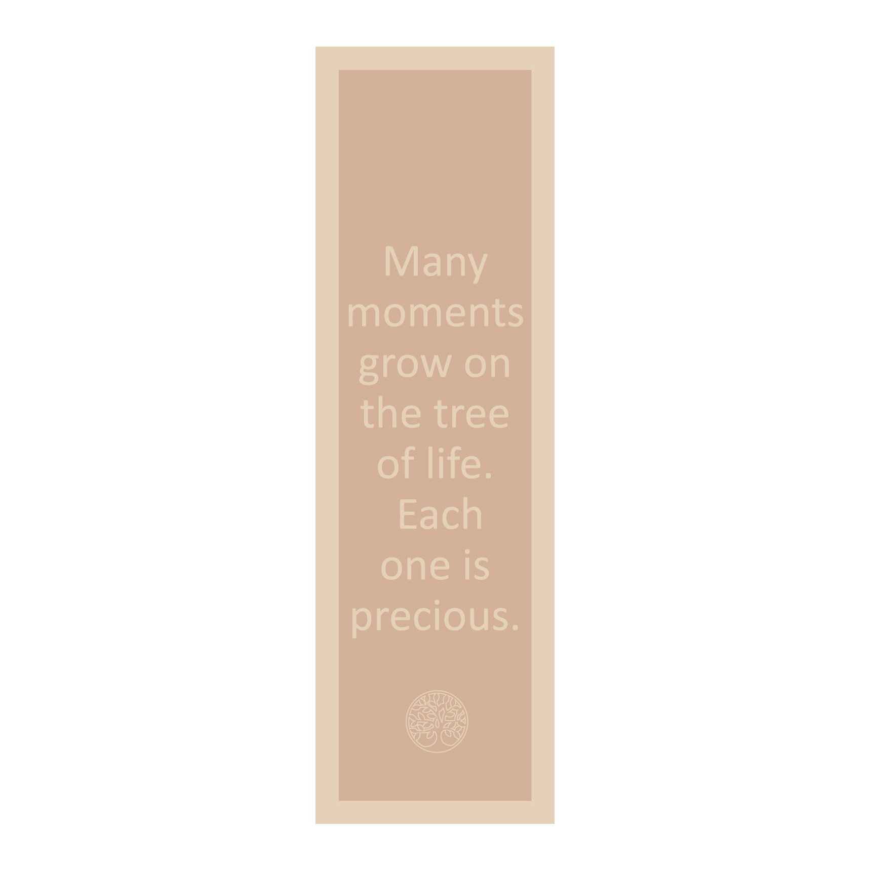 Lesezeichen mit Symbol -  Edelstahl - Baum des Lebens