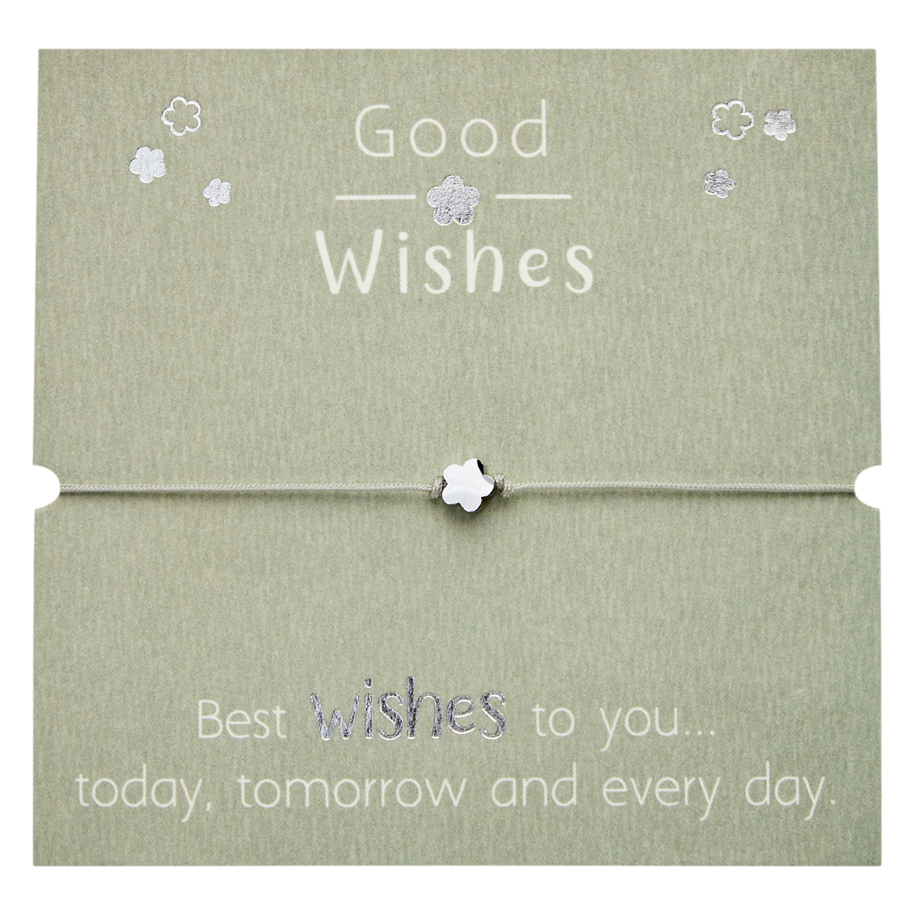 Armband - "Good Wishes" - Edelstahl - Blüte
