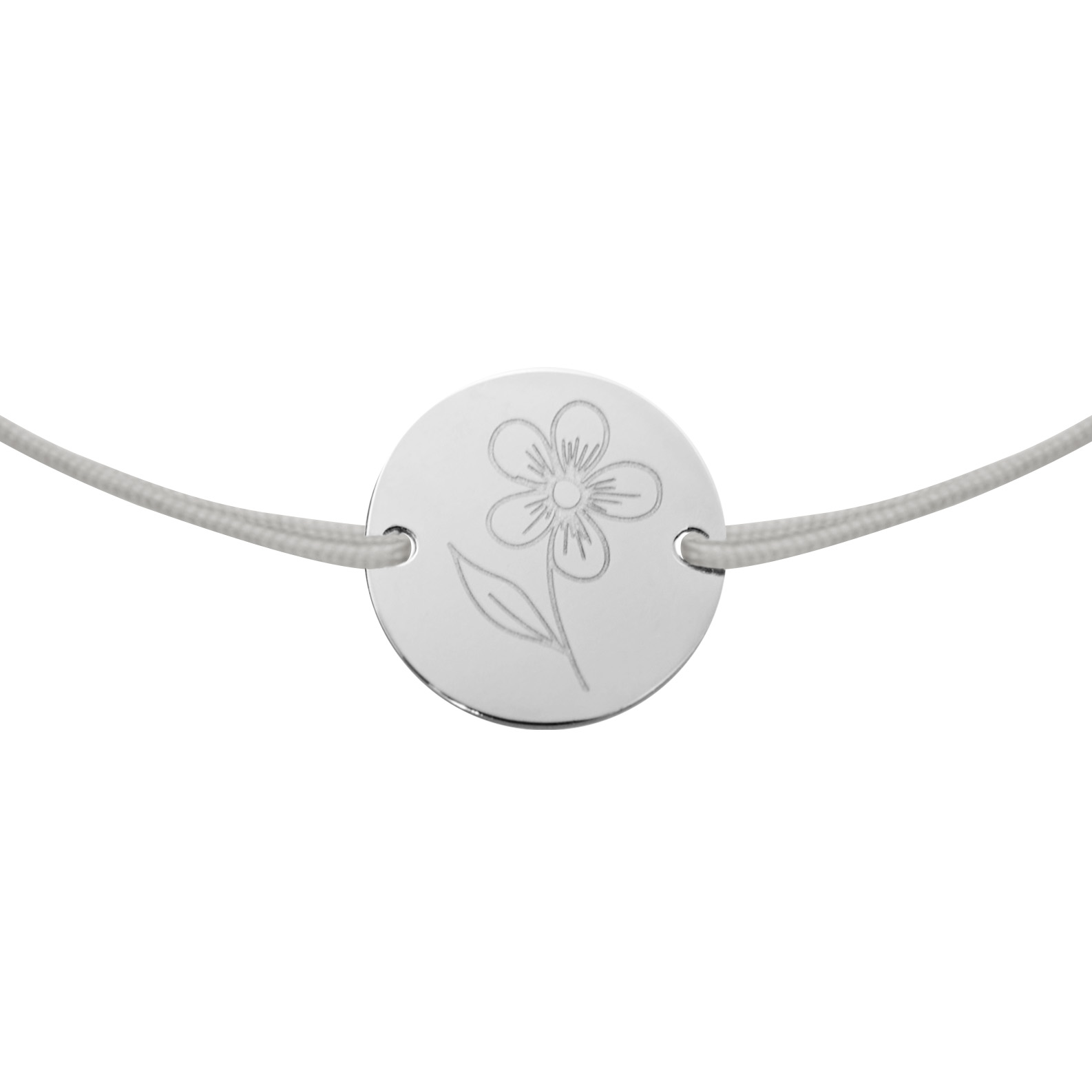 Bracelet-"Flowers of love"-stainless steel- forget-me-not