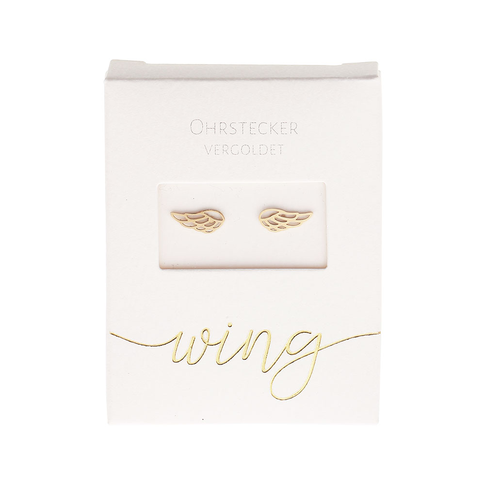 Studs Gold Plated - Angel Wings