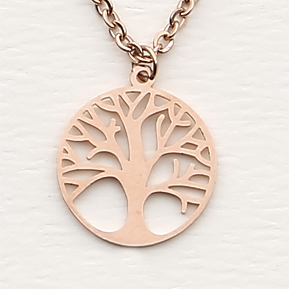 Necklace - Rose Gold Plated - Tree Of Life