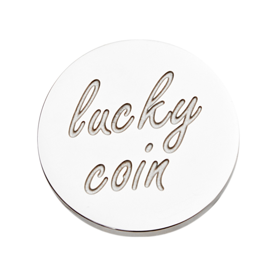 Coin-"lucky coin"-stainless steel-dandelion