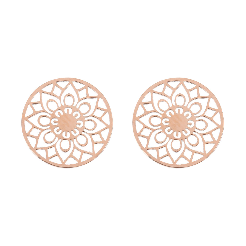 Studs Rose Gold Plated - Mandala Of Luck