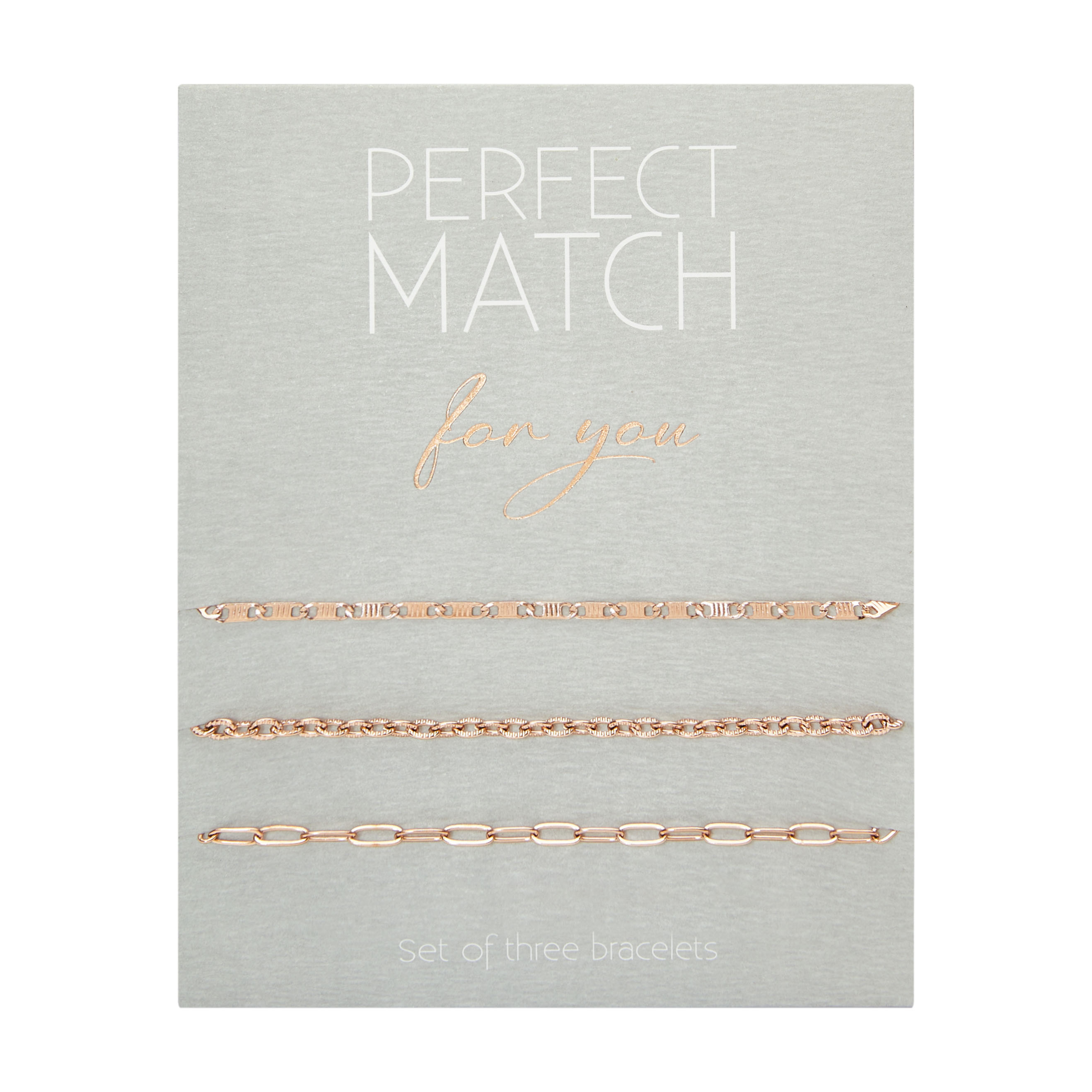 Armbänder - "Perfect match" - rosévergoldet