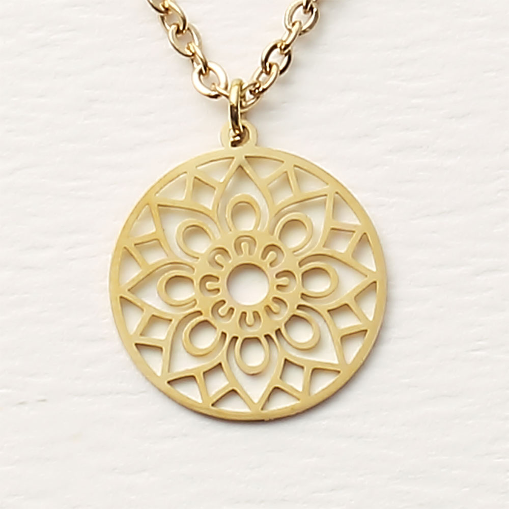 Necklace - Gold Plated - Mandala Of Luck