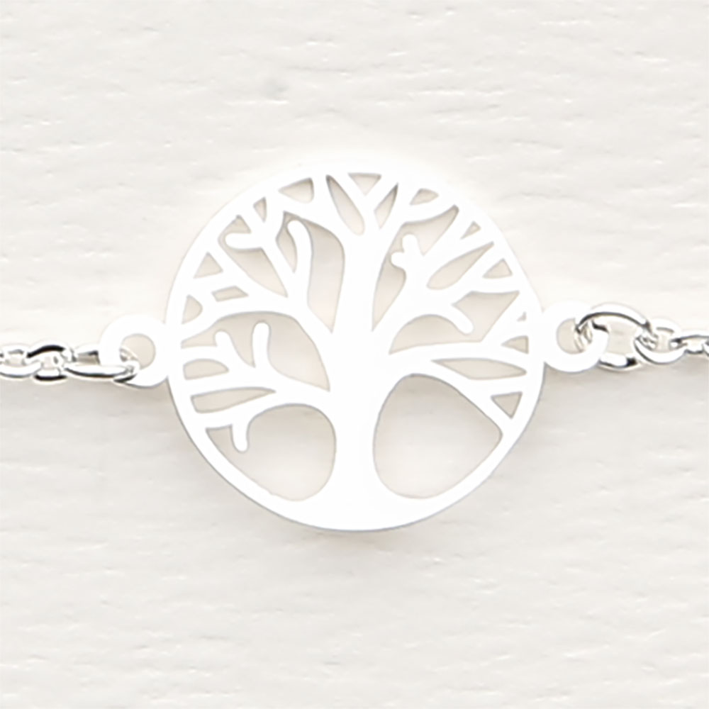 Armband - versilbert - Baum des Lebens