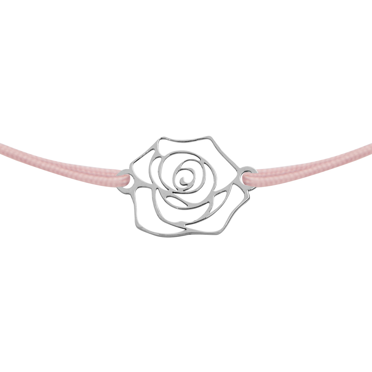 Armband - "Flowers of love" - Edelstahl - Rose