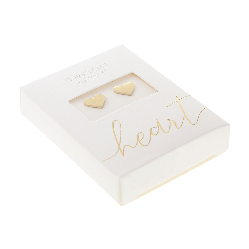 Studs Gold Plated - Heart