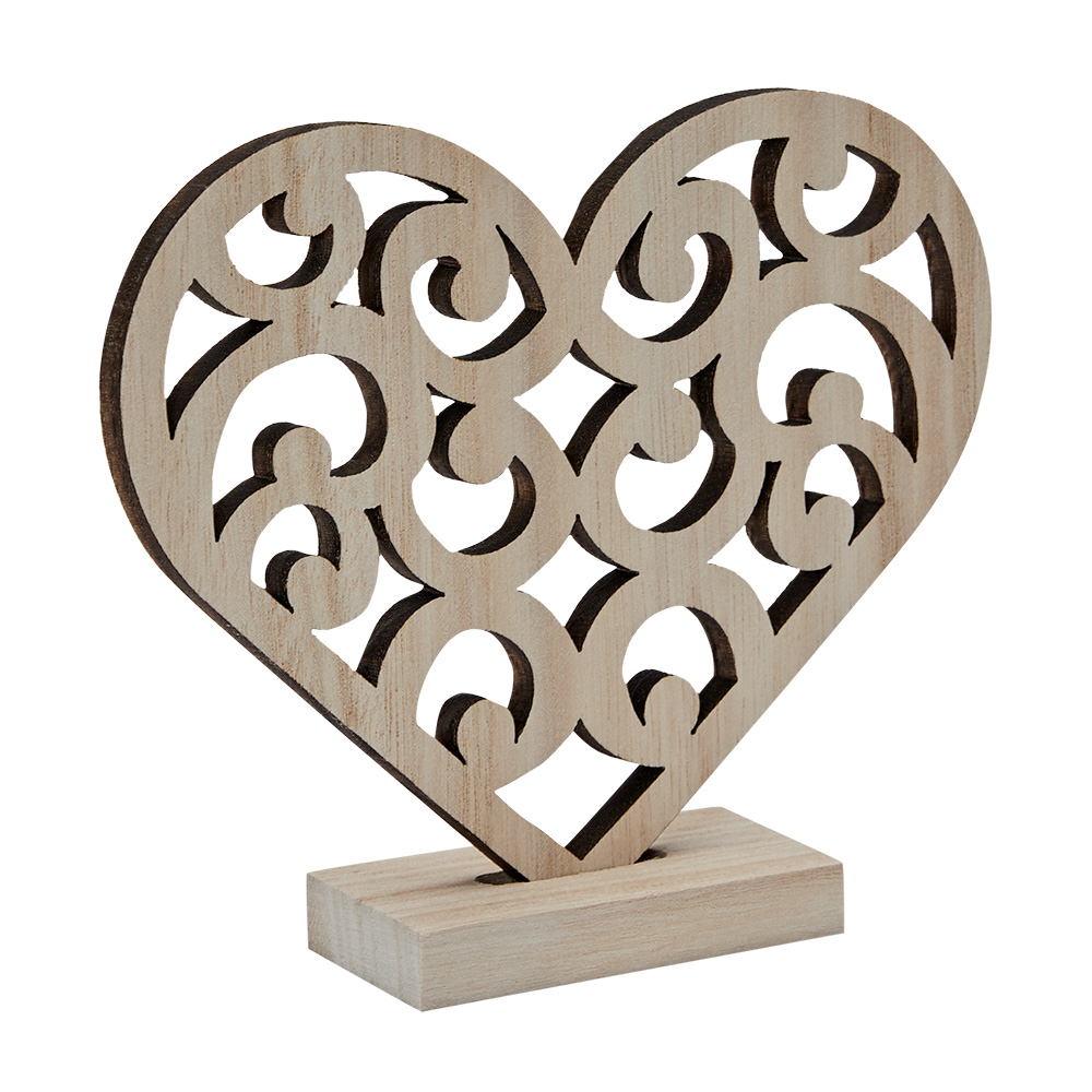 Symbol small - wood - heart