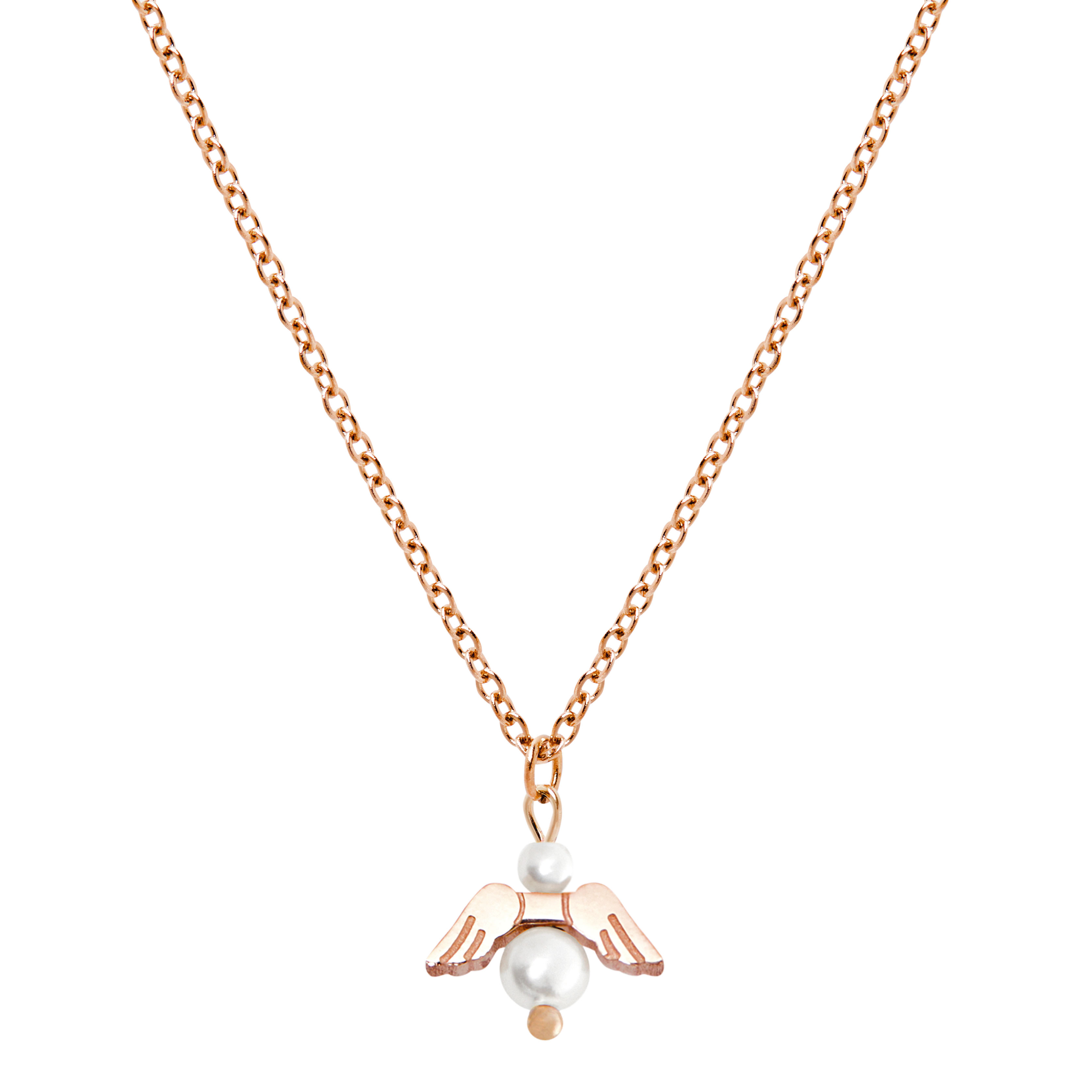 Necklace-"An Angel for you"-rose gold pl.