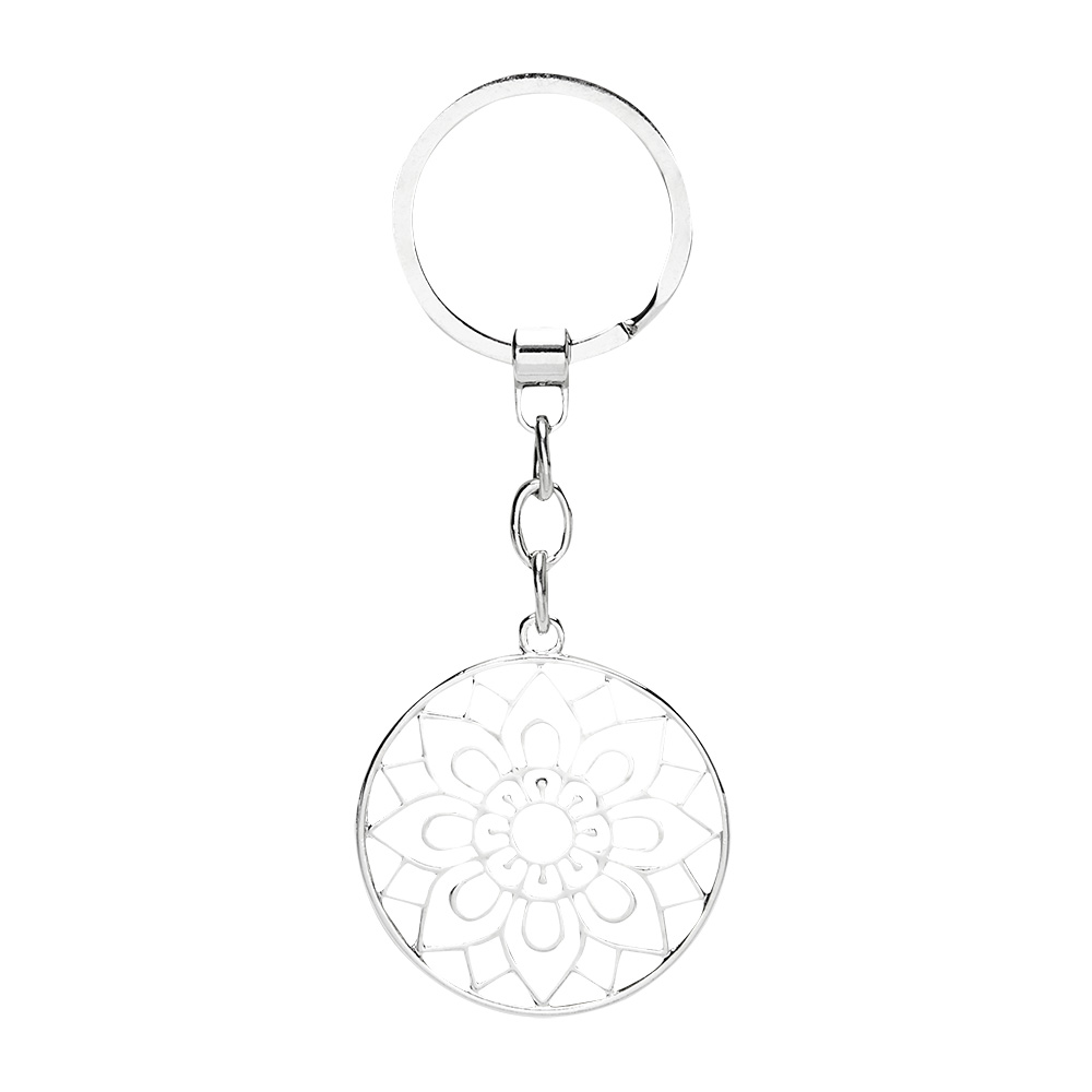 Key chain with symbol - mandala of luck