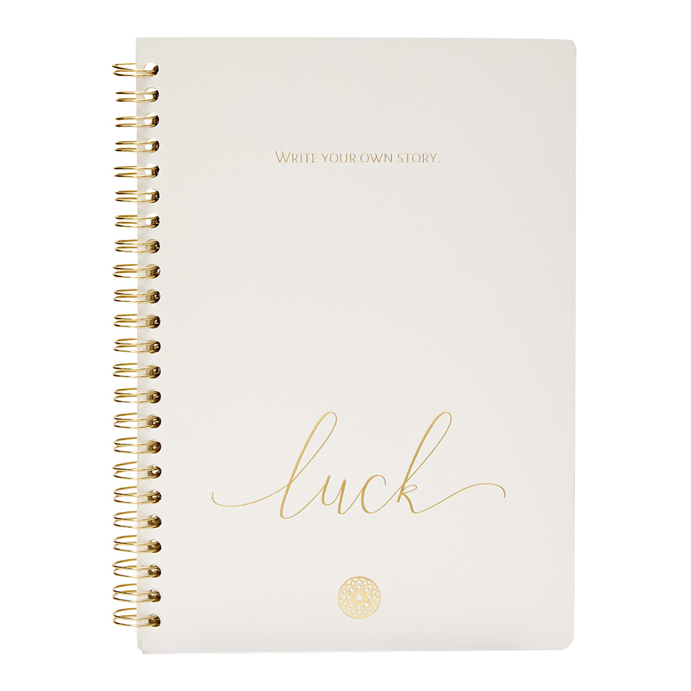 Notebook DIN A5 "Luck" - gold coloured