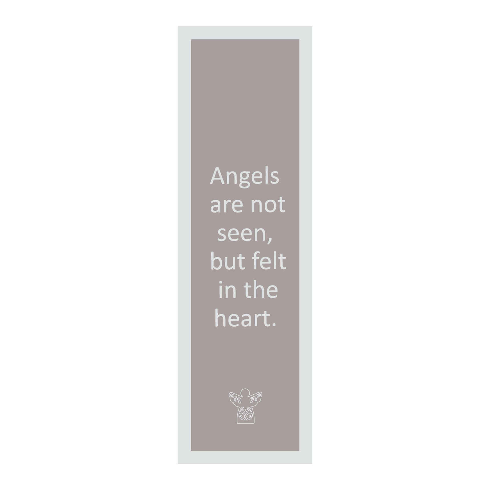 Bookmark with symbol-stainless st.-angel