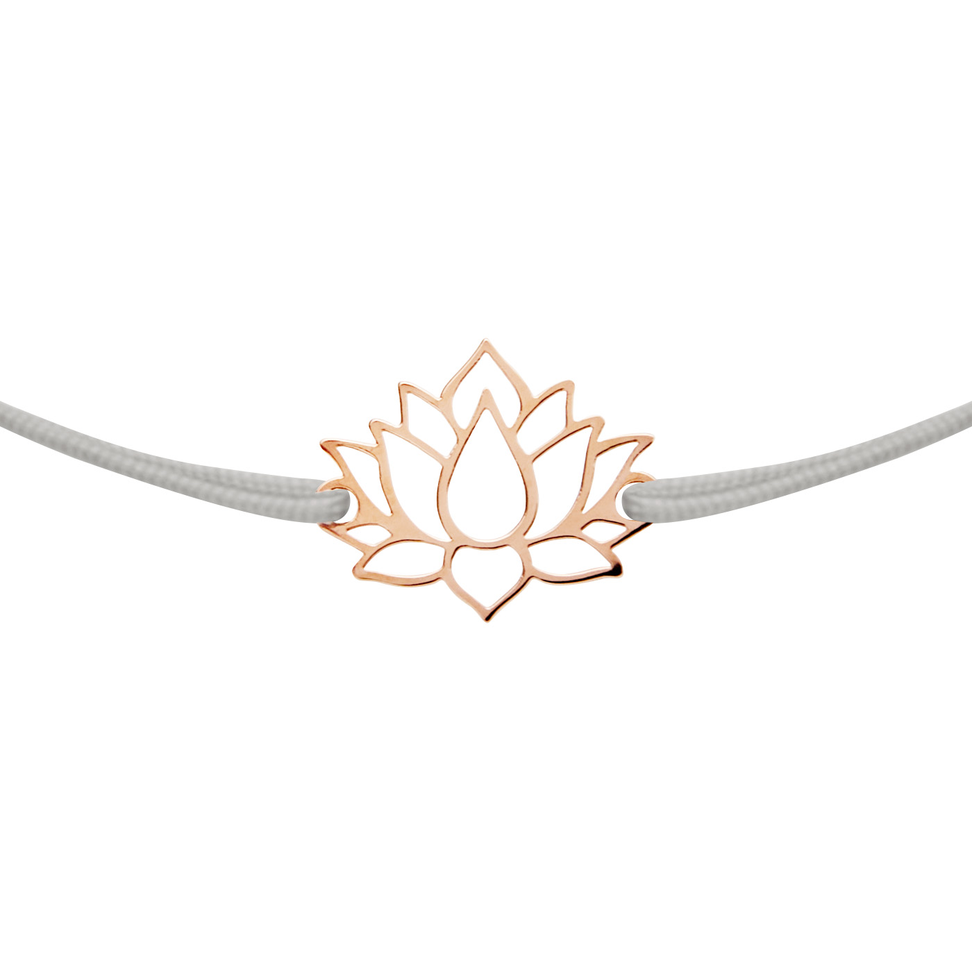 Bracelet-"Flowers of love"-rosegold pl.-lotus