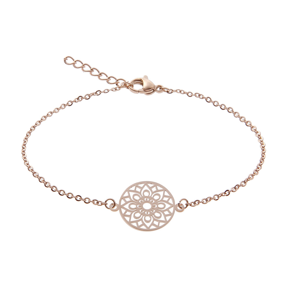 Bracelet - Rose Gold Plated - Mandala Of Luck