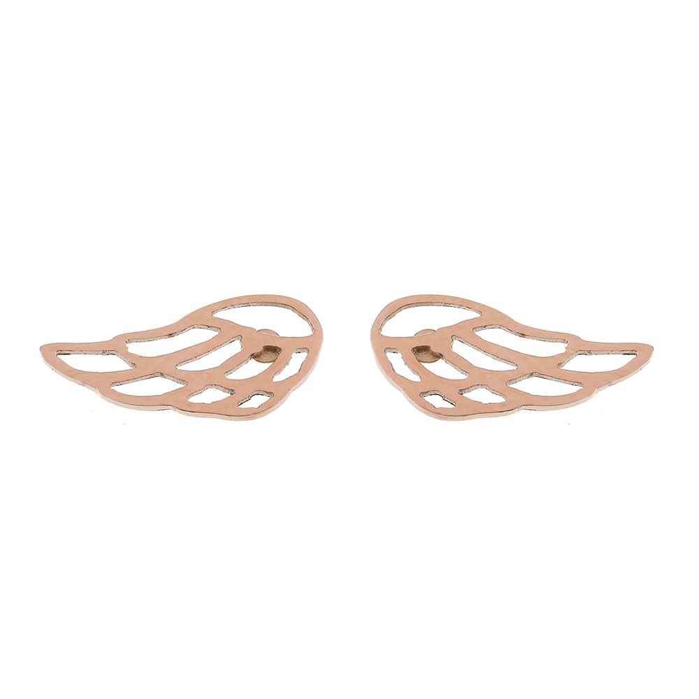 Studs Rose Gold Plated - Angel Wings