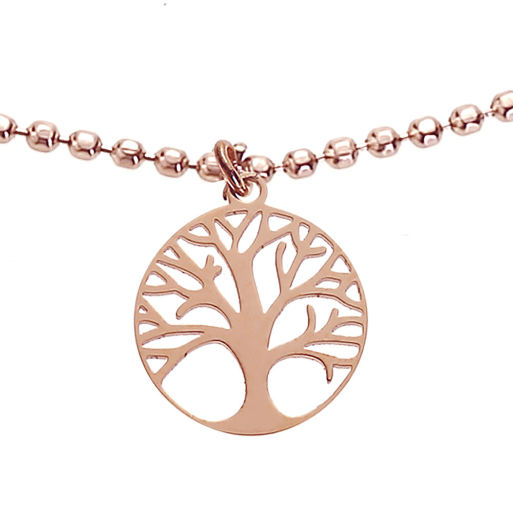 Armband - Beautiful - Baum des Lebens - rosévergoldet